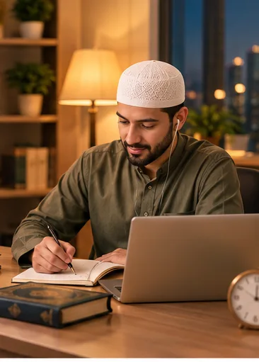 Flexible online Quran class times for Sharjah students on Gulf timings