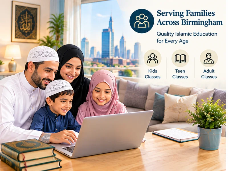 Family in Leicester learning the Quran online