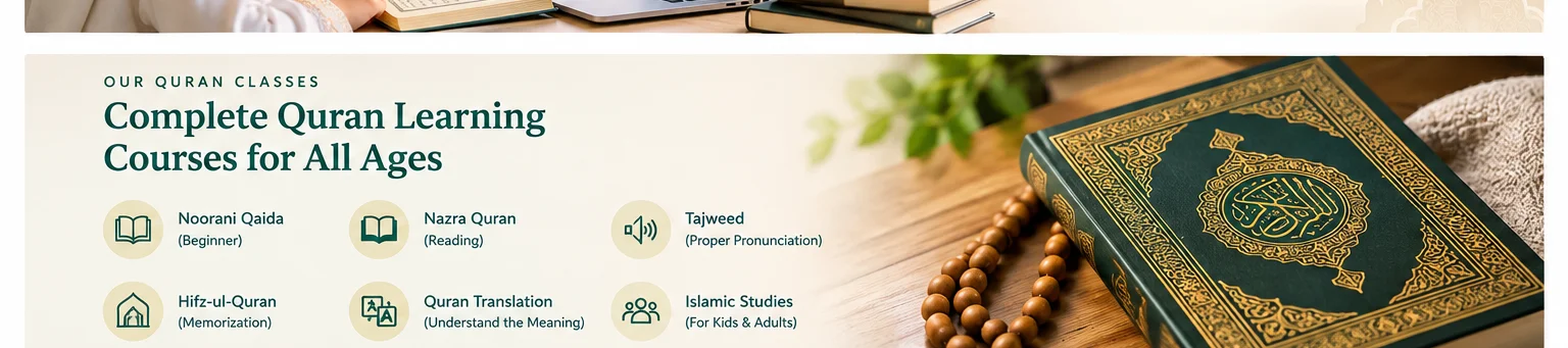 Family in Ajman learning the Quran online