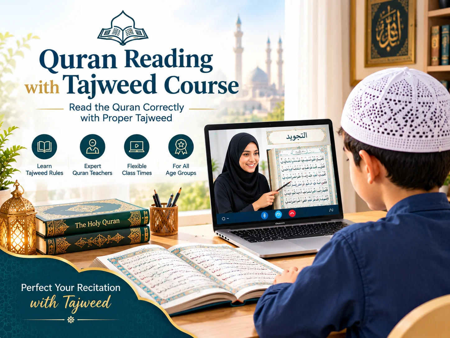 Quran reading with tajweed course